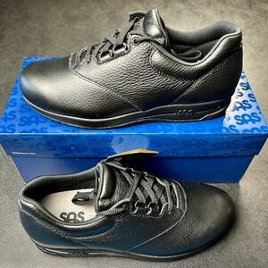 SAS Liberty Womens Work Shoes Size 7 N Black Leather Slip Resistant NEW 2070-013